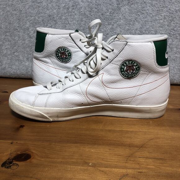 Nike Blazer Mid x Stranger Things Shoes Mens 11.5 Hawkins High Top Sneakers - Picture 11 of 13